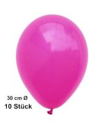 Luftballon Fuchsia, Pastell, gute Qualität, 10 Stück