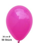 Luftballon Fuchsia, Pastell, gute Qualität, 50 Stück