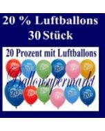 Luftballons 20 %, 30 Stück