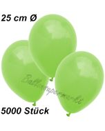 Luftballons 25 cm, Apfelgrün, 5000 Stück