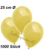 Luftballons 25 cm, Gelb, 1000 Stück 