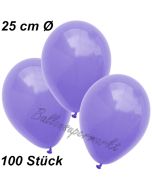 Luftballons 25 cm, Lila, 100 Stück 