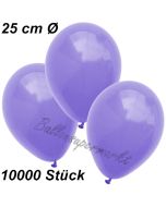 Luftballons 25 cm, Lila, 10000 Stück 