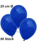 Luftballons 25 cm, Marineblau, 50 Stück 