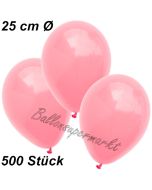 Luftballons 25 cm, Neon Pink, 500 Stück 