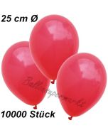 Luftballons 25 cm, Rot, 10000 Stück 