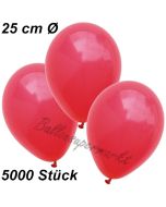 Luftballons 25 cm, Rot, 5000 Stück 