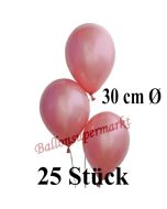 25 Stück Luftballons Rosegold Metallic, 30 cm