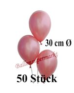 50 Stück Luftballons Rosegold Metallic, 30 cm