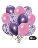 luftballons-30er-pack-10-flieder-konfetti-und-10-metallic-rose-10-chrome-lila