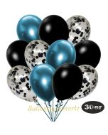 luftballons-30er-pack-10-schwarz-konfetti-und-10-metallic-schwarz-10-chrome-blau