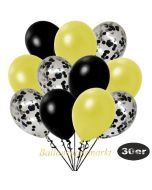 luftballons-30er-pack-10-schwarz-konfetti-und-10-metallic-gelb-10-metallic-schwarz