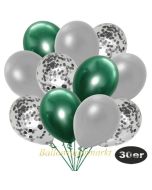 luftballons-30er-pack-10-silber-konfetti-und-10-metallic-silber-10-chrome-gruen