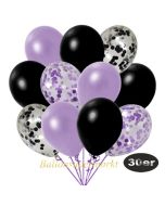 luftballons-30er-pack-5-flieder-5-schwarz-konfetti-und-10-metallic-lila-10-metallic-schwarz