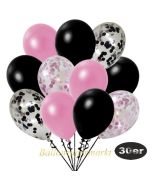 luftballons-30er-pack-5-rosa-konfetti-5-schwarz-konfetti-und-10-metallic-rose-10-metallic-schwarz