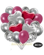 luftballons-30er-pack-9-silber-konfetti-und-9-metallic-burgund-8-chrome-silber-2-folienballons-silber-2-folienballons-burgund