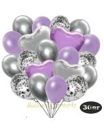 luftballons-30er-pack-9-silber-konfetti-und-9-metallic-lila-8-chrome-silber-2-folienballons-silber-2-folienballons-flieder