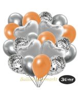 luftballons-30er-pack-9-silber-konfetti-und-9-metallic-orange-8-chrome-silber-4-folienballons-silber