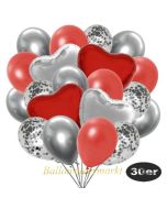 luftballons-30er-pack-9-silber-konfetti-und-9-metallic-warmrot-8-chrome-silber-2-folienballons-silber-2-folienballons-rot