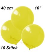 Luftballons 40 cm, Gelb, 10 Stück