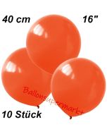 Luftballons 40 cm, Orange, 10 Stück