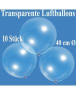 Luftballons, transparent, 40 cm, 10 Stück