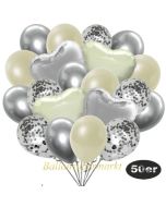 luftballons-50er-pack-14-silber-konfetti-und-15-metallic-elfenbein-15-chrome-silber-3-folienballons-elfenbein-und-3-folienballons-silber