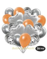 luftballons-50er-pack-14-silber-konfetti-und-15-metallic-orange-15-chrome-silber-und-6-folienballons-silber