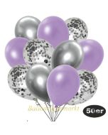 luftballons-50er-pack-15-silber-konfetti-und-18-metallic-lila-17-chrome-silber