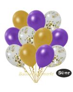 luftballons-50er-pack-15-gold-konfetti-und-18-metallic-violett-17-metallic-gold