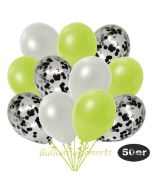 luftballons-50er-pack-15-schwarz-konfetti-und-18-metallic-weiss-17-metallic-apfelgruen