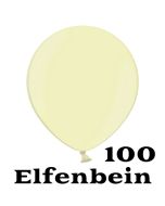 Mini Perlmutt Luftballons, 8-12 cm, 100 Stück, Elfenbein