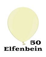 Mini Perlmutt Luftballons, 8-12 cm, 50 Stück, Elfenbein