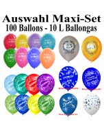 Helium-Set-100 Luftballons-zur-Auswahl-selbst-bestimmen-10-Liter-Ballongasflasche