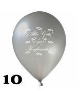Luftballons Alles Gute zur Konfirmation, 10 Stück, 30 cm Latexballons