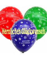 Luftballons Herzlichen Glückwunsch