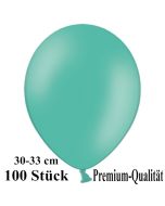 Premium Luftballons aus Latex, 30 cm - 33 cm, aquamarin, 100 Stück