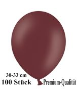Premium Luftballons aus Latex, 30 cm - 33 cm, burgund, 100 Stück