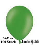Premium Luftballons aus Latex, 30 cm - 33 cm, dunkelgrün, 100 Stück