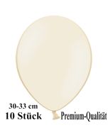 Premium Luftballons aus Latex, 30 cm - 33 cm, elfenbein, 10 Stück