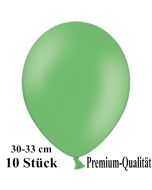 Premium Luftballons aus Latex, 30 cm - 33 cm, grün, 10 Stück