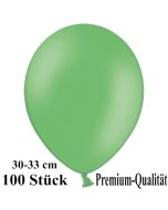 Premium Luftballons aus Latex, 30 cm - 33 cm, grün, 100 Stück