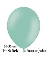 Premium Luftballons aus Latex, 30 cm - 33 cm, mintgrün, 10 Stück