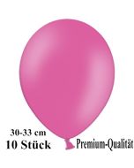 Premium Luftballons aus Latex, 30 cm - 33 cm, pink, 10 Stück