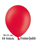 Premium Luftballons aus Latex, 30 cm - 33 cm, rot, 10 Stück