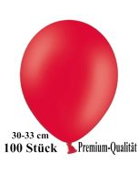 Premium Luftballons aus Latex, 30 cm - 33 cm, rot, 100 Stück