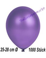 Metallic Luftballons in Violett, 25-28 cm, 1000 Stück