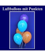 Motiv-Luftballons mit Punkten