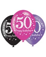 Pink Celebration 50, Luftballons zum 50. Geburtstag