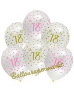 Pink Chic 18, Luftballons zum 18. Geburtstag